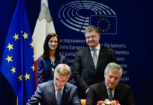 Solemn ceremony of signing the document on visa liberalisation with the EU for Ukrainians