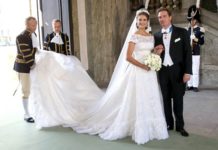 Найнеймовірніші весільні сукні представниць королівських сімей Принцесса Швеции Мадлен и финансист Кристофер О’Нилл