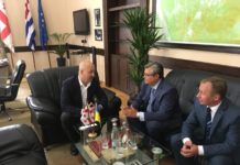 Зустріч Директора Департаменту консульської служби Сергія Погорельцева з мером міста Батумі Лаша Комахідзе