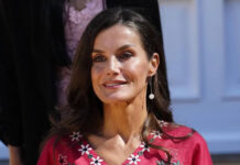 Queen Letizia of Spain wore an embroidered Ukrainian brand