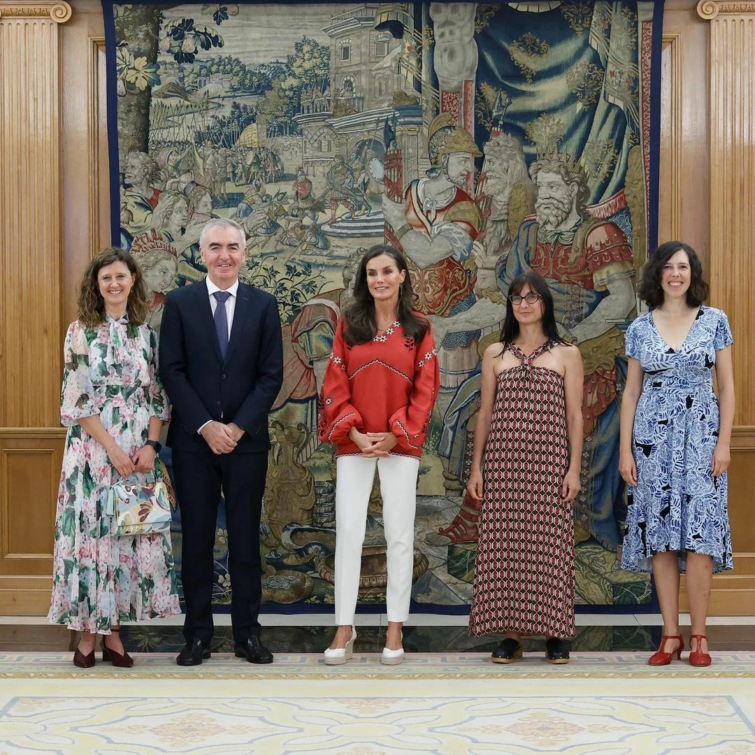 Queen Letizia of Spain wore an embroidered Ukrainian brand