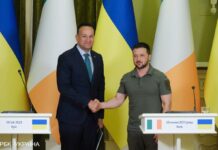The Prime Minister of Ireland arrived on an official visit to Ukraine